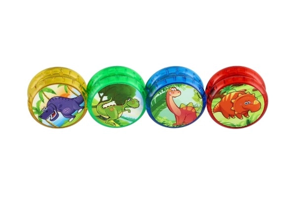 Jojo dinozavri svetleči plast 6cm na baterije mešanica vrst 12kos v škatli