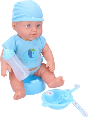 Punčka dojenček 31 cm s funkcijo pitja in lulanja