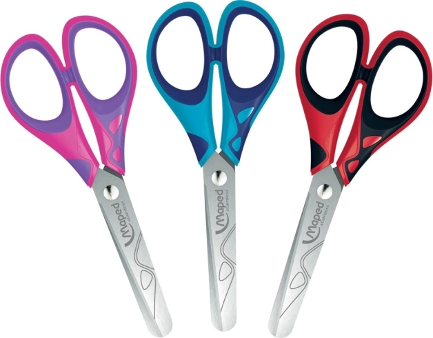 maped šolske škarje essentials soft 13 cm (mešanica barv)