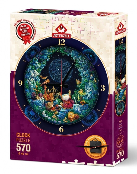 ART PUZZLE Ugankaste ure Astrologija 570 delov (vključno z okvirjem)