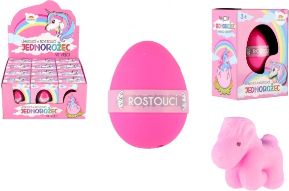 Liseči se in rastoči samorog iz jajca 6 cm