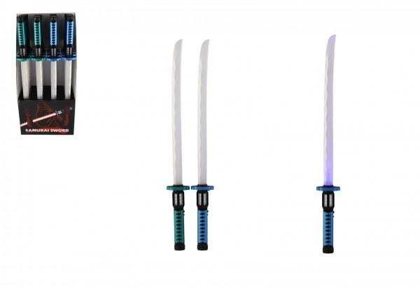 Svetleči plastični samurajski meč 73 cm