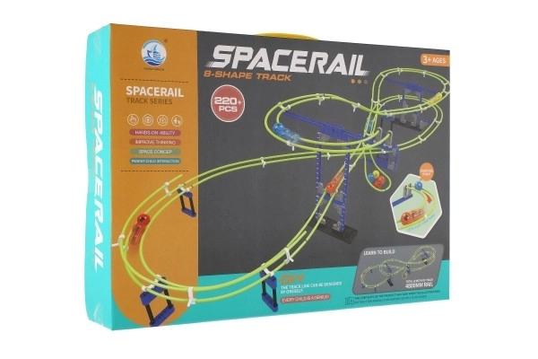 Plastična steza za žogice spacerail 220 kosov v škatli 39x28x7cm