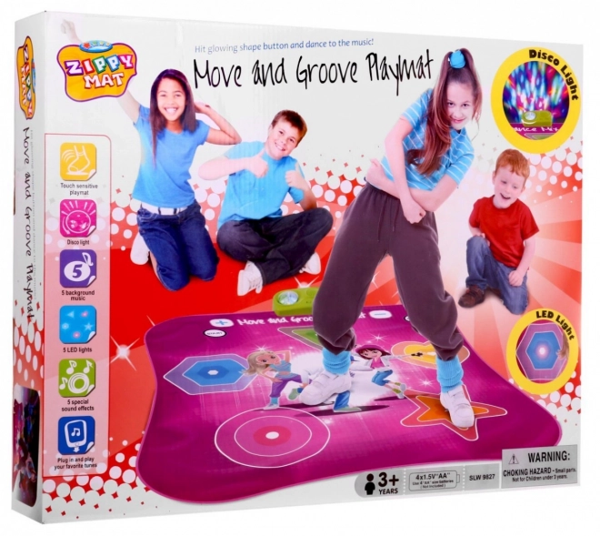 Plesna blazina Move and Groove za otroke 3+ - Glasbena igra z osvetlitvijo
