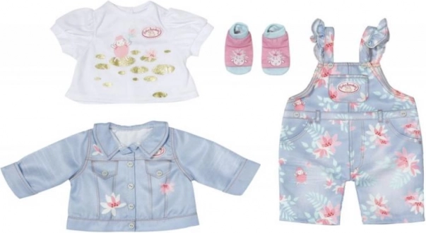 BABY ANNABELL deluxe kavbojski komplet za punčko 43 cm