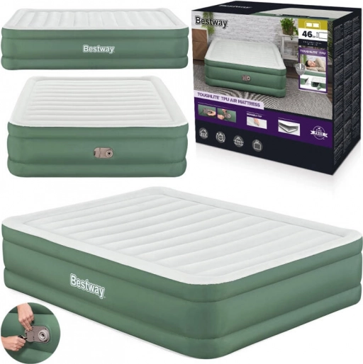 Bestway Samonapihljiv Dvojni Napihljiv ležalnik 203x152x46 cm