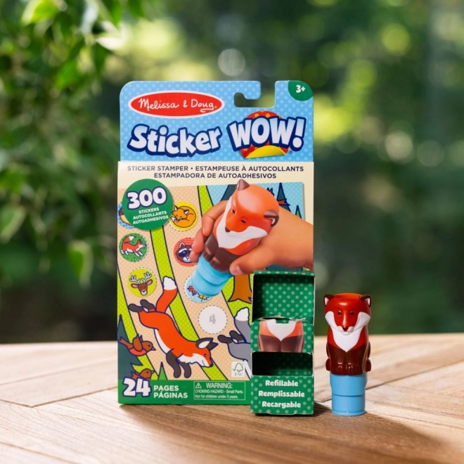Nalepka WOW! Samolepka nalepka lisica
