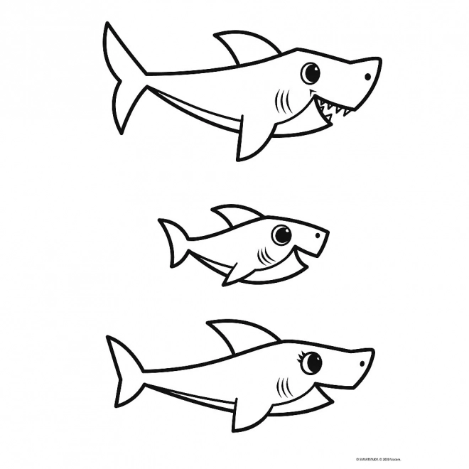 Baby MAXI 2x10 kosov sestavljanka Vesel dan morskega psa, Baby Shark