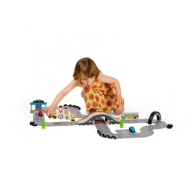 Bigjigs Rail Lesena proga dirkalni dan