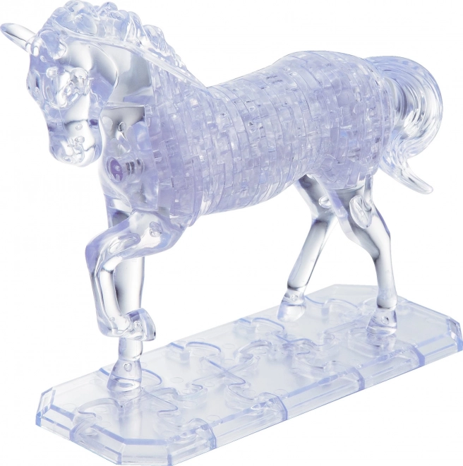 Sestavljanka 3D Kristal puzzle Konj 100 kosov