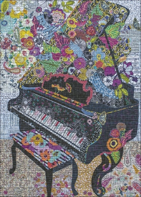 Sestavljanka HEYE Quilt Art: Klavir 1000 koščkov