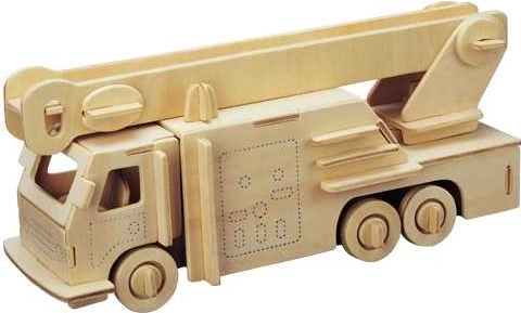 Lesene 3D sestavljanke gasilsko vozilo WOODCRAFT