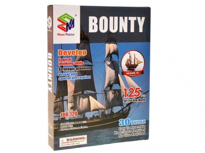 3D Puzzle Ladja Bounty 125 delov