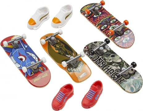 Set fingerboardov HOT WHEELS Skate z čeveljčki – multipack