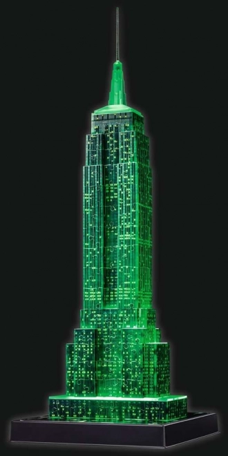 RAVENSBURGER Siječa 3D sestavljanka Nočna izdaja Empire State Building 216 kosov