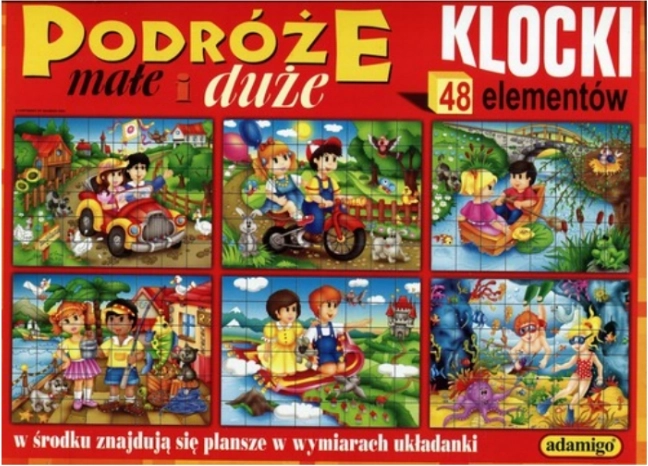 Slikovne kocke Potovanje v dvoje – 48 kock
