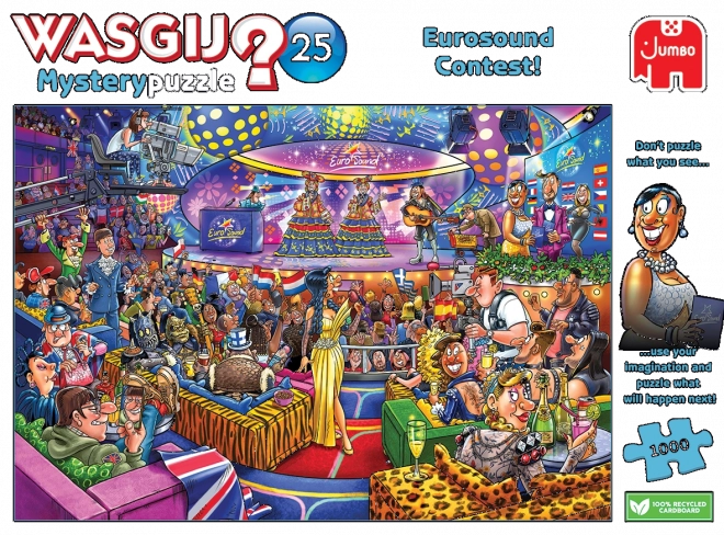 JUMBO Sestavljanka WASGIJ Mystery 25: Tekmovanje Eurosound! 1000 kosov