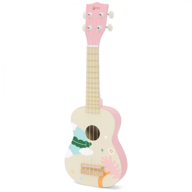 Klasični svet leseno ukulele za otroke roza