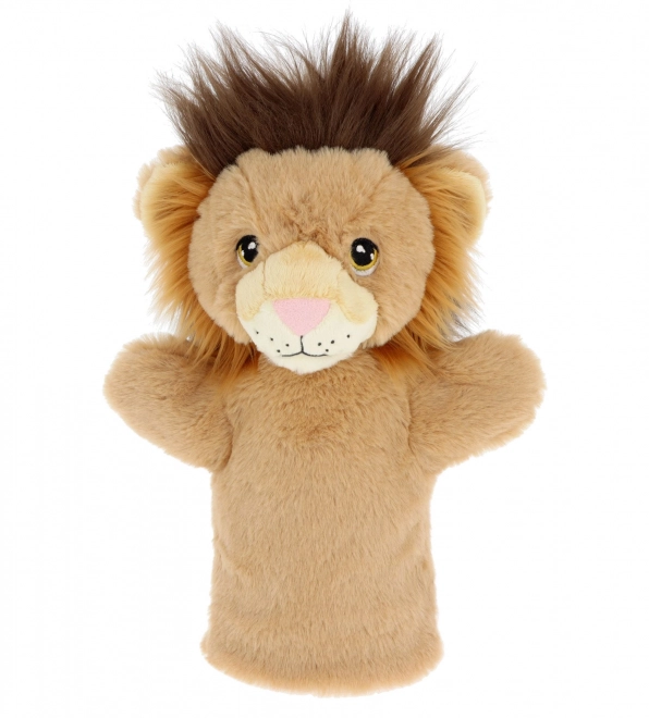 Keel Toys SE3076-1 Keeleco Lev - eko plišasti ročna lutka 27 cm