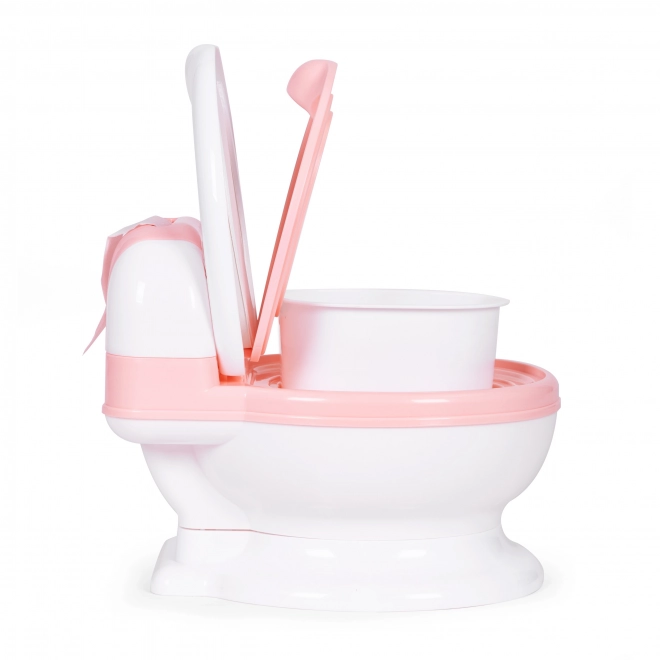 WC sedež z odstranljivo vložkom, zaprto otroško straniščno desko in krtačo ECOTOYS