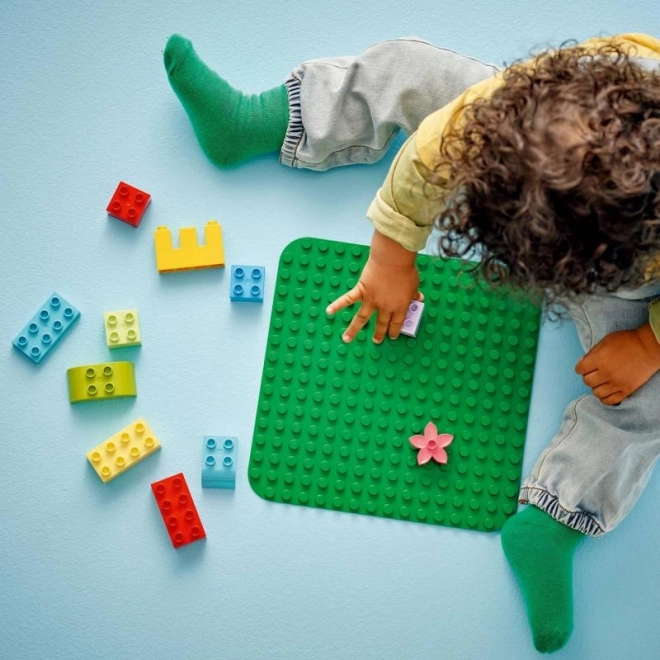 Lego Duplo zelena konstrukcijska plošča