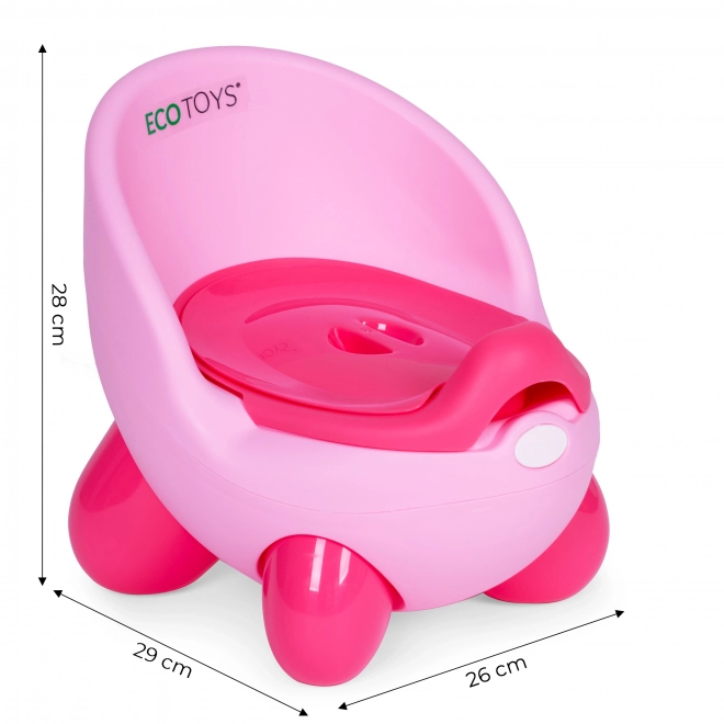 Otroški nočnik z odstranljivo posodo in protizdrsnimi nogami ECOTOYS
