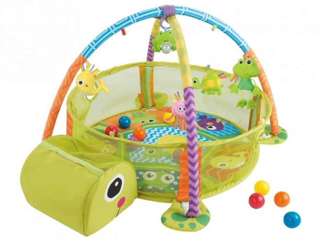 Izobraževalna podloga Turtle Playpen Balls za otroka