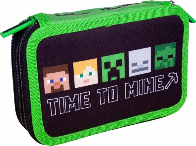 Šolska peresnica Minecraft Alex in Steve trifazna