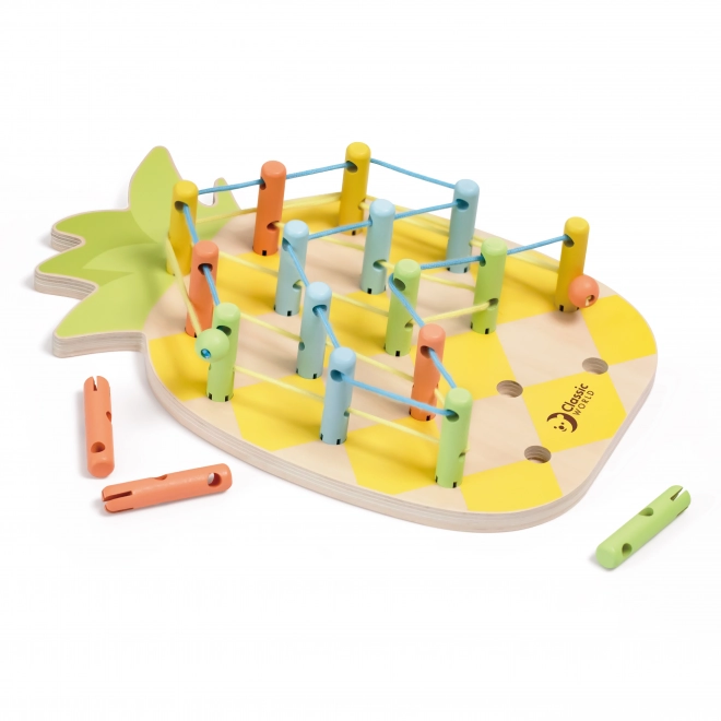 Lesena sestavljanka Ananas Classic World
