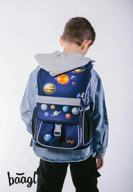 BAAGL SET 3 Zippy Planeti: torba, peresnica, vrečka