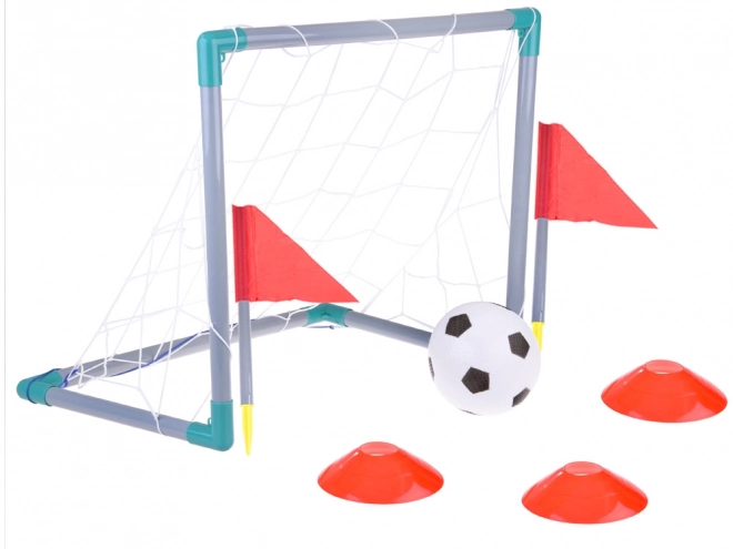 Nogometni gol za otroke s pripomočki