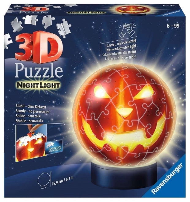 Ravensburger 3D svetleča bučna glava 74 kosov