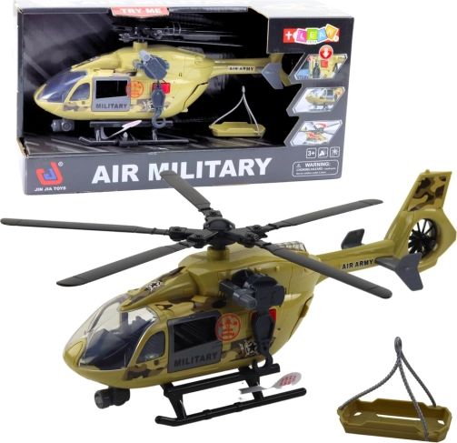 Vojaški reševalni helikopter 1:14 z lučmi in zvoki