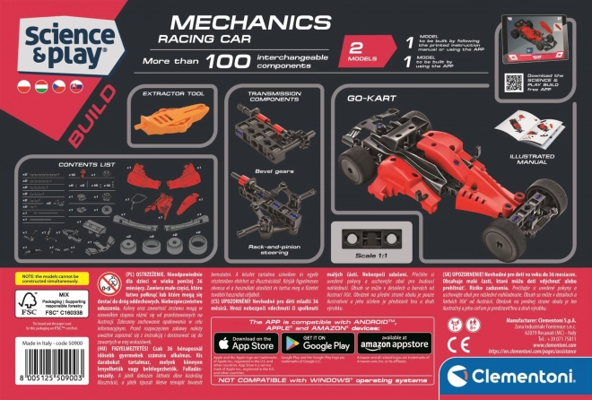 CLEMENTONI Znanost&igrave;Igra Mehanična laboratorij Formula 1, 2v1