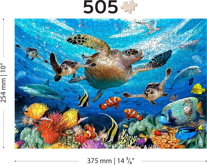 WOODEN CITY Lesene sestavljanke Življenje v oceanu 505 delcev