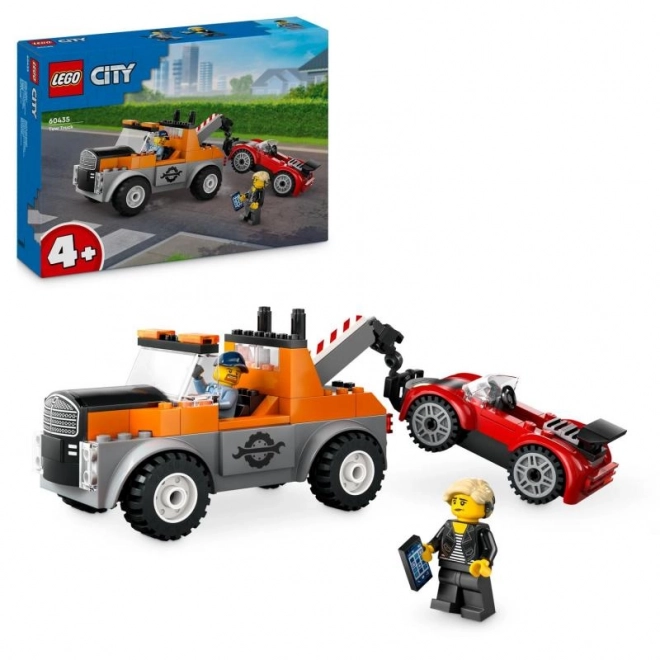 LEGO City 60435 Vlečno vozilo in popravilo športnega avtomobila