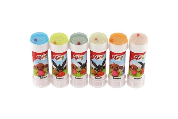 Bublifuk 60ml Zajček Bing, različne barve v plastični steklenički 4x11cm