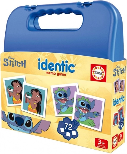 EDUCA Spominske kartice Kovček Stitch 72 kartic