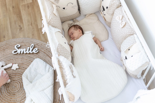 Komplet za posteljico Sleep Guardian 12-delni bež