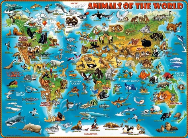 RAVENSBURGER Puzzle Živali sveta XXL 300 kosov