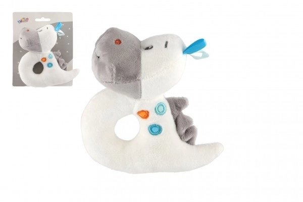 Dinozaverja ropotulja pliš 13cm na kartici v vrečki 0+