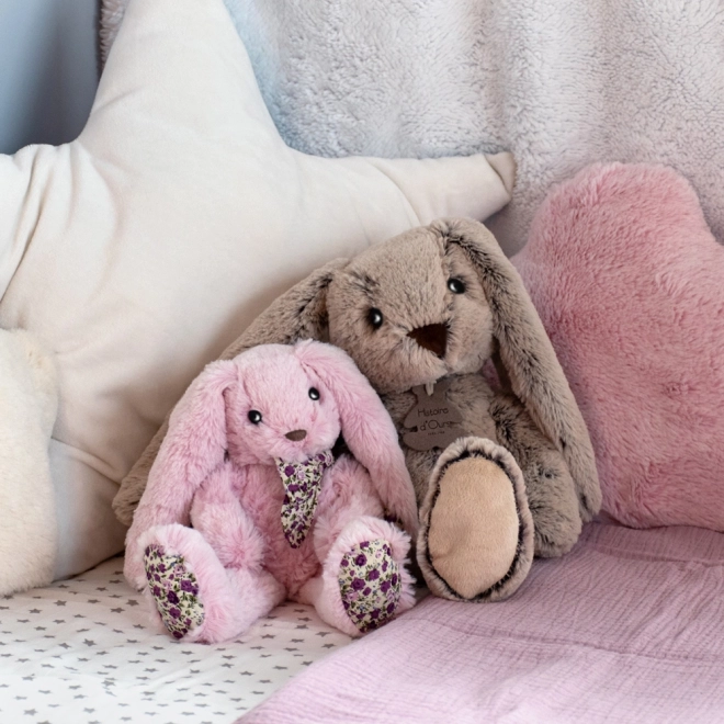 Doudou Zgodba o Medvedu Plišasti prijatelj bež zajček 40 cm