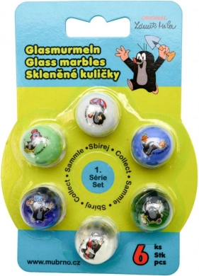 Set steklenih frnikol Krtek mix 6 kos