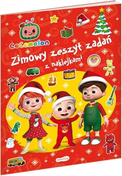 Cocomelon zimski delovni zvezek z nalepkami