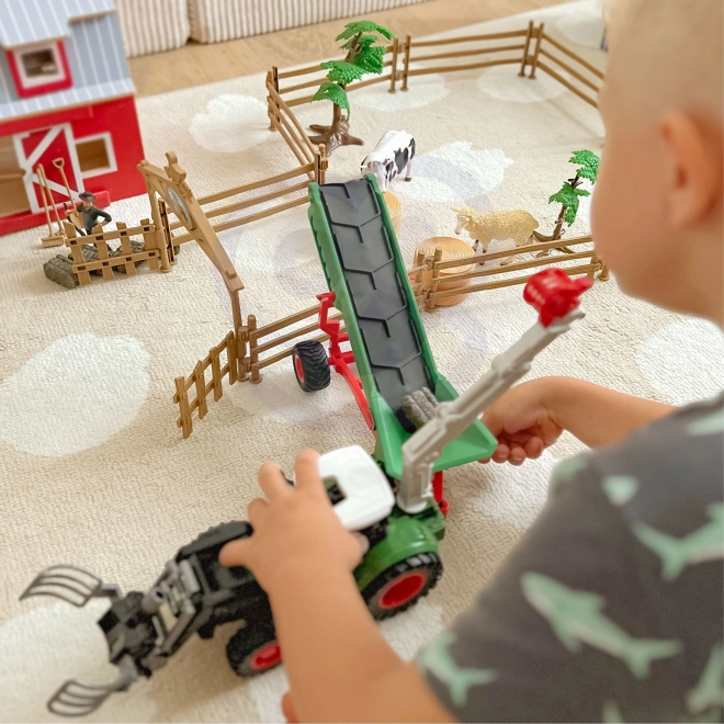 Komplet kmetijskih strojev traktor mini farma WOOPIE