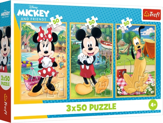 Puzzle 3x50 DISNEY – Miške na počitnicah