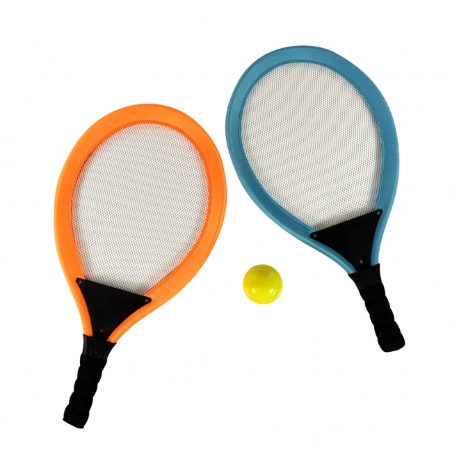 Set za tenis - športne loparje s tekstilno mrežo in z žogico
