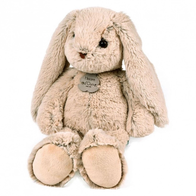 Doudou Zgodba o Medvedu Plišasti prijatelj bež zajček 40 cm