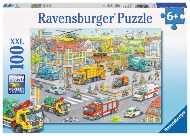 Ravensburger sestavljanka vozila v mestu 100 kosov
