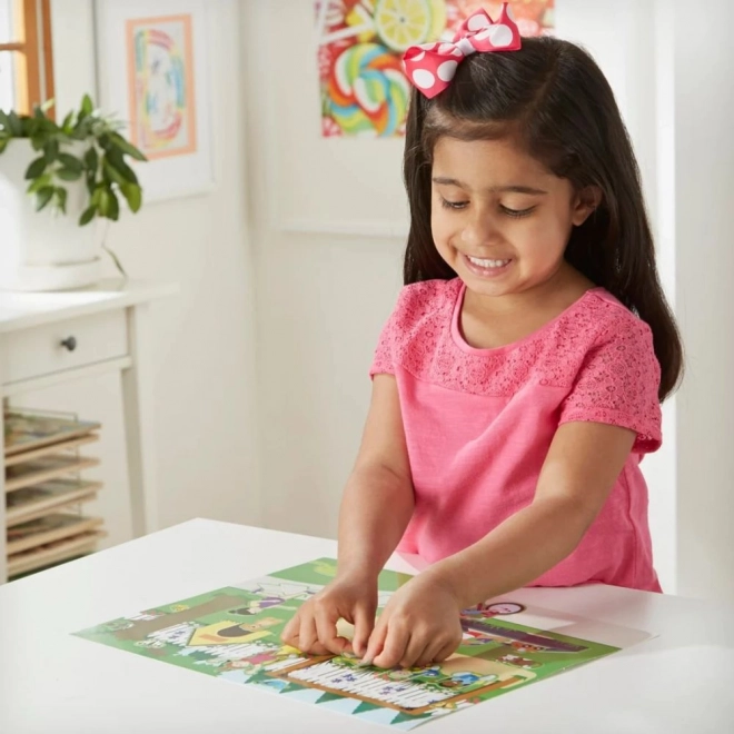 Ponovno lepilne nalepke 'Igrajmo se hišo' Melissa & Doug
